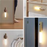 Motion Sensor Night Lights, Wireless Magnetic LED Wall Light, Rechargeable Battery Powered Body Sensor Security Lamp for Hallways, Stairs, Wardrobe, Closet & Bedroom - Image 5