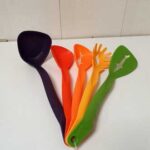 5-Pcs Colorful Silicone Kitchen Spoon Set – Heat Resistant & Non-Stick Cooking Utensils - Image 8
