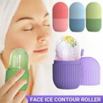 Silicone Ice Roller for Face & Eyes | Reusable Facial Ice Contour Roller Mold for Skin Care, Puffiness Relief, Fine Lines & Brightening | DIY Beauty Ice Cube Massager