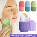 Silicone Ice Roller for Face & Eyes | Reusable Facial Ice Contour Roller Mold for Skin Care, Puffiness Relief, Fine Lines & Brightening | DIY Beauty Ice Cube Massager