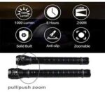 Tactical LED Flashlight 9000 High Lumens – 200W Super Bright XHP70.2 Long Torch Light with Compass, Zoomable, Waterproof, and Explosion-Proof Heavy-Duty Searchlight - Image 14