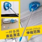 180° Rotatable Triangle Mop with Telescopic Handle, Adjustable Long Handle Microfiber Wall and Ceiling Cleaning Mop, Deep Cleaning Dust Mop for Windows, Floors, Corners, and Skirting Boards - Image 6