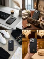 Gullplaza.pk - Premium Gucci Style Leather Phone Case for iPhone - Image 4