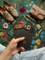 Gullplaza.pk - Premium Gucci Style Leather Phone Case for iPhone - Image 3