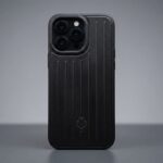 Premium Grooved Suitcase Style Shockproof Back Cover - Metallic Finish Protective Case