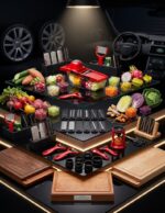 gullplaza.pk Multi-Functional Vegetable Cutter & Slicer Set with Container & 6 Interchangeable Stainless Steel Blades - Manual Mandoline Slicer, Fruit Grater & Peeler Kit - Image 5