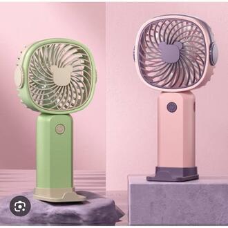 54151eb5-28bd-418c-a9ac-2a6098aa1aca 3-Speed USB Rechargeable Mini Portable Fan with Phone Holder – Fast Charging Handheld Cooling Fan - Image 1