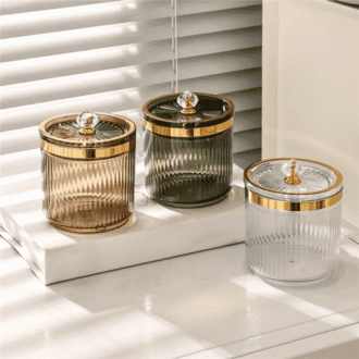 Beautiful Luxury Acrylic Sugar Pot with Lid & Spoon – Elegant Crystal-Cut Design for Kitchen & Dining - Image 2