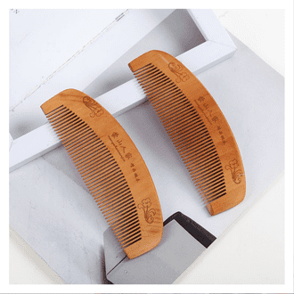 H697aa7d573504d8086879e3a0f77d674n Personalized Peach Wood Hair Comb – Natural Wooden Comb for Souvenirs & Gifts - Image 1
