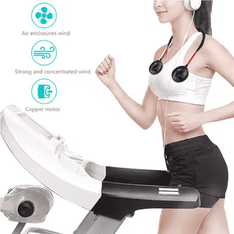 2500mAh Wearable Neck Fan – USB Rechargeable Portable Air Cooling Fan | Hands-Free Mini Personal Cooling Device - Image 2