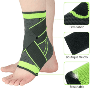 High Quality Ankle Support Belt with Elastic Compression Strap – Adjustable Foot & Joint Stabilizer - Image 1