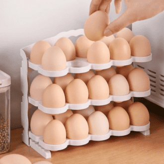 Sb4c692b1e7e04224b3cc61dc9d711402J-700x700-1-1.png 3-Layer Foldable Egg Storage Box โ Space-Saving Refrigerator Door Organizer & Kitchen Egg Holder Container - Image 1