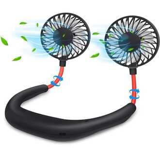 ee819648-d816-4cb5-bb14-a58be19f6a7f-1.jpg 2500mAh Wearable Neck Fan – USB Rechargeable Portable Air Cooling Fan | Hands-Free Mini Personal Cooling Device - Image 1