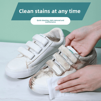 GullPlaza.pk Shoe Cleaning Wipes – Disposable No-Rinse White Shoe Cleaner Wipes for Sneakers, Sports Shoes & Leather Footwear - Image 2