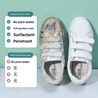 GullPlaza.pk Shoe Cleaning Wipes – Disposable No-Rinse White Shoe Cleaner Wipes for Sneakers, Sports Shoes & Leather Footwear - Image 3