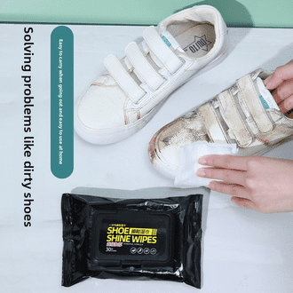 GullPlaza.pk Shoe Cleaning Wipes – Disposable No-Rinse White Shoe Cleaner Wipes for Sneakers, Sports Shoes & Leather Footwear - Image 5