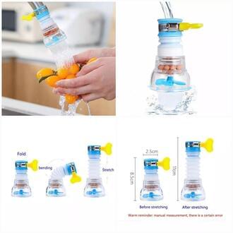 Gullplaza.pk 360° Rotating Kitchen Faucet Water Filter Sprayer – Activated Carbon Water Purifier Tap Head for Kitchen & Bathroom - Image 8