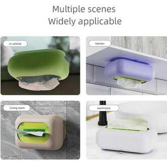GullPlaza.pk Portable Silicone Car Tissue Box Holder – High Quality Back Seat Napkin Storage Box for Home, Office & Vehicle - Image 6