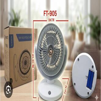 GullPlaza.pk FT-905 Portable Rechargeable Air Circulation Fan – Wireless 90° Adjustable Oscillating Table Fan with Large Airflow - Image 8