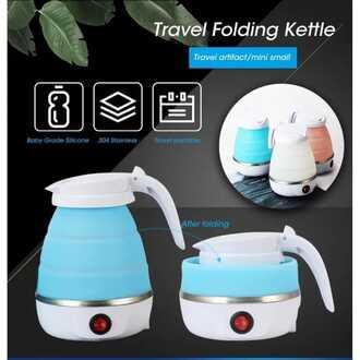 GullPlaza.pk Portable Silicone Foldable Electric Kettle – Collapsible Travel Water Boiler for Tea, Coffee & Instant Meals - Image 2