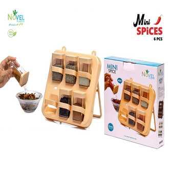 Mini Transparent Spice Kit Set – Multipurpose Plastic Masala & Spice Storage Container for Kitchen Organization - Image 1