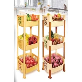 WhatsApp Image 2026-06-27 at 2.57.25 AM 3-Tier Multipurpose Kitchen Storage Rack with Wheels – Mobile Plastic Organizer for Fruits, Vegetables, Spices & Household Essentials - Image 1