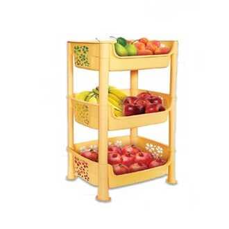 3-Tier Multipurpose Kitchen Storage Rack with Wheels – Mobile Plastic Organizer for Fruits, Vegetables, Spices & Household Essentials - Image 6