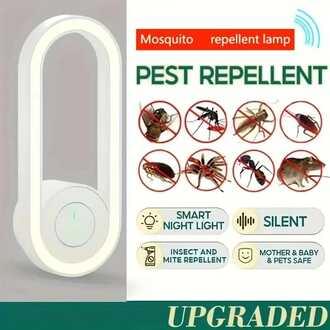 2-in-1 Ultrasonic Mosquito Repellent & LED Night Light – Smart Induction Insect Repeller, Silent Eco-Friendly Electronic Bug Plug-In for Home & Indoor (110V US Plug) - Image 6