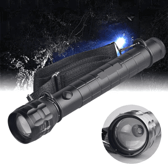 Tactical LED Flashlight 9000 High Lumens – 200W Super Bright XHP70.2 Long Torch Light with Compass, Zoomable, Waterproof, and Explosion-Proof Heavy-Duty Searchlight - Image 3