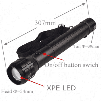 Tactical LED Flashlight 9000 High Lumens – 200W Super Bright XHP70.2 Long Torch Light with Compass, Zoomable, Waterproof, and Explosion-Proof Heavy-Duty Searchlight - Image 7