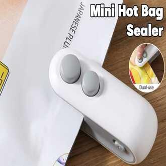 2-in-1 Rechargeable Mini Pocket Bag Sealer & Cutter – Portable Handheld Heat Vacuum Sealer with Magnetic Base for Food and Snack Preservation - Image 1