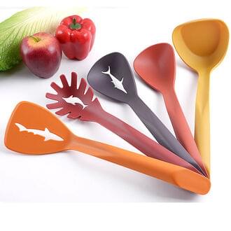 5-Pcs Colorful Silicone Kitchen Spoon Set – Heat Resistant & Non-Stick Cooking Utensils - Image 6