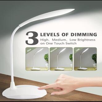 LED Desk Lamp – Portable Touch Control Eye Protection Table Light, 3 Brightness Levels, USB Rechargeable Cordless Study Lamp for Home, Office, and Reading - Image 8